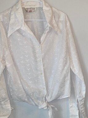 Carolina White Embroidered Blouse